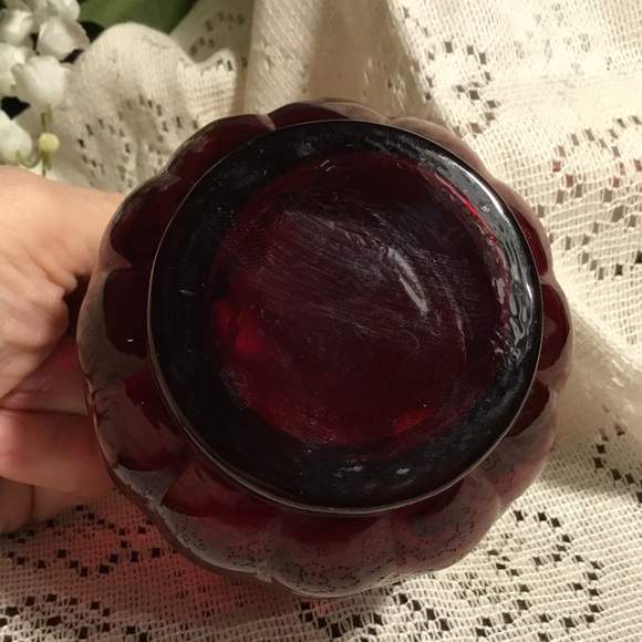 Vintage Anchor Hocking Ruby Red Bubble Rocks/Juice Glass - Picture 6 of 7